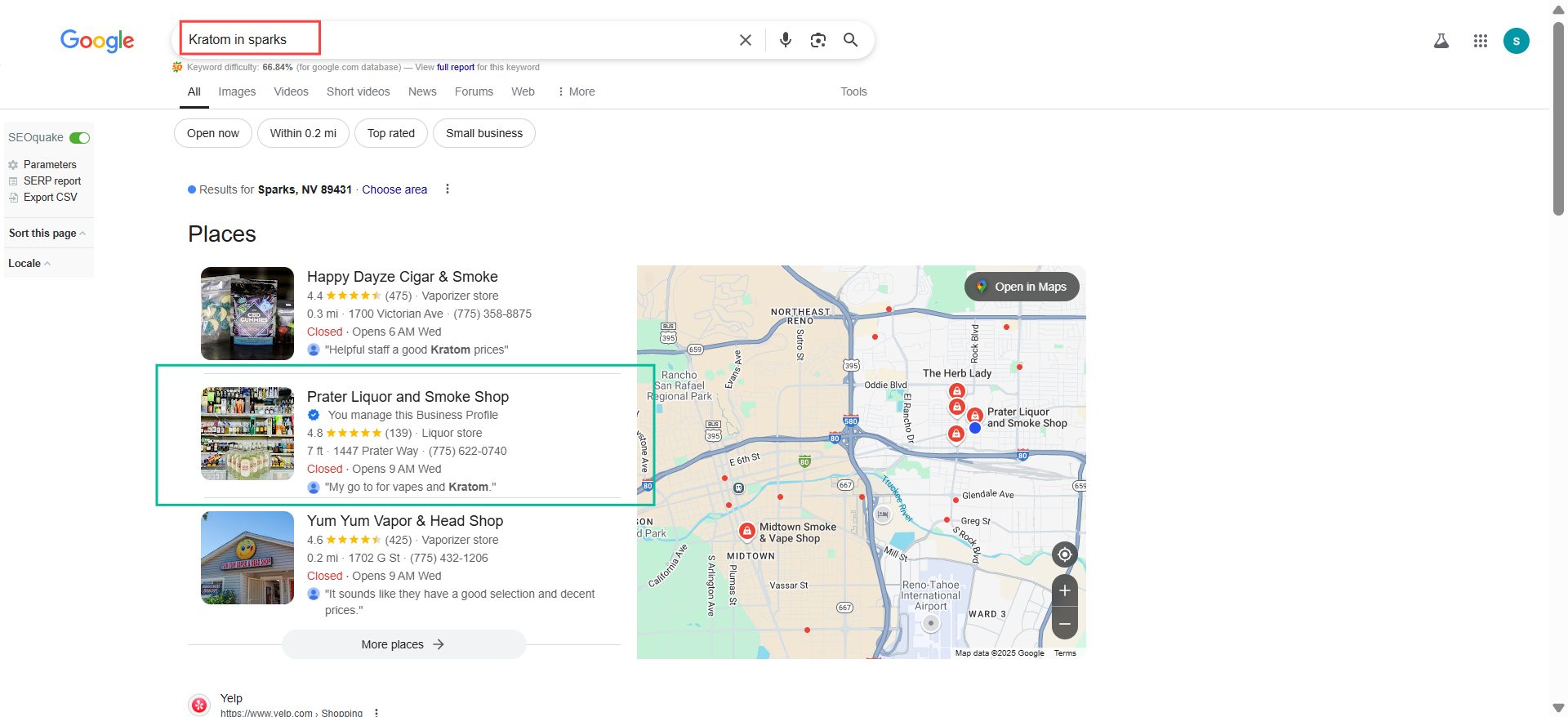 Prater Liquor & Smoke Shop GMB Optimization