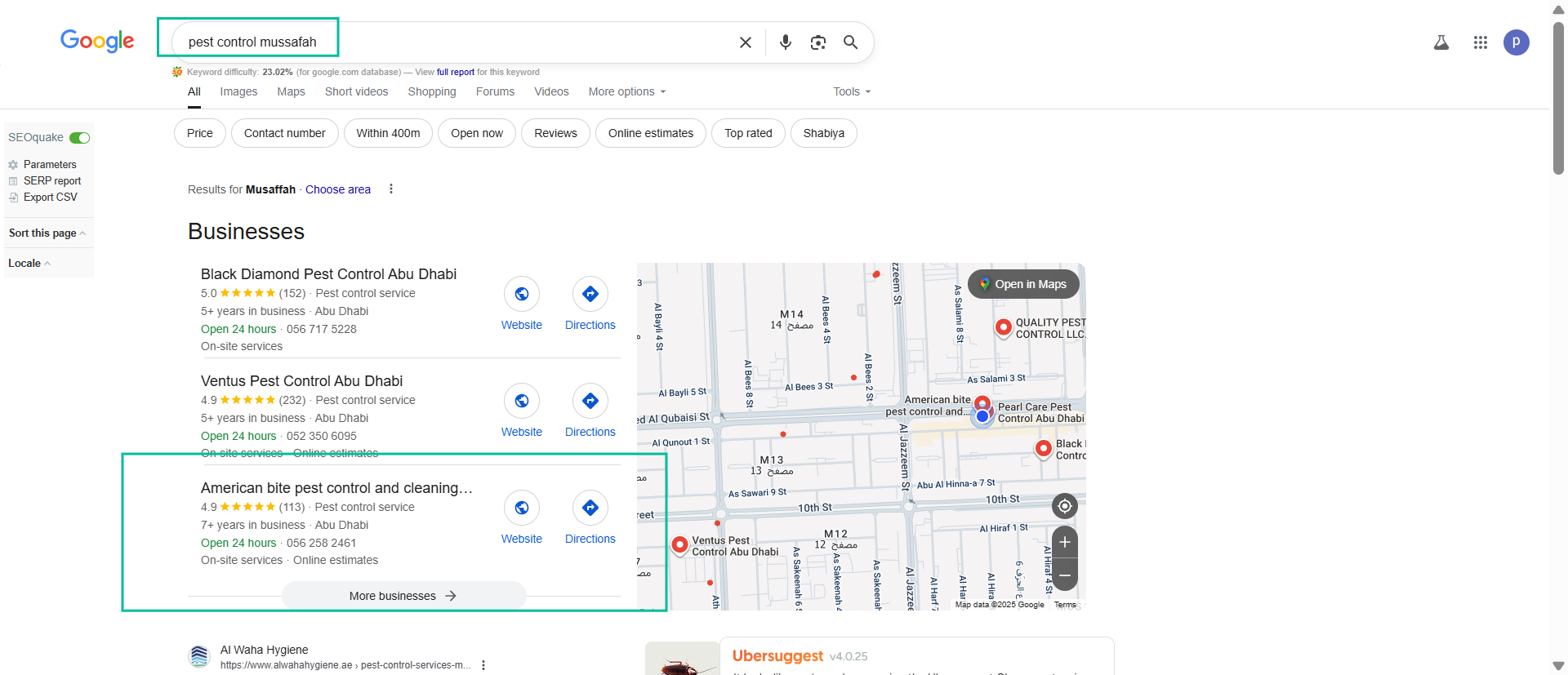 American Bite Pest Control GMB Optmization