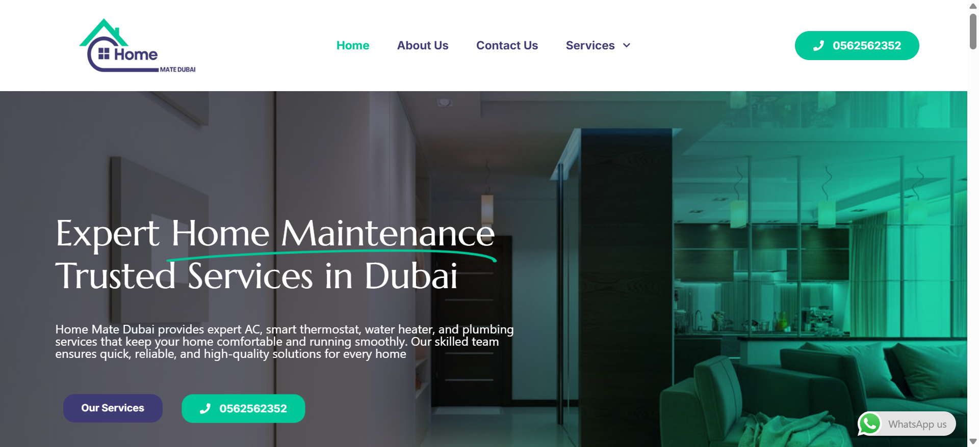Website Design Home Mate Dubai (Home Maintenance Services)