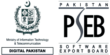 PSEB and Ministry of IT and Telecommunication Digital Pakistan logo - Digital Waves is a PSEB registered company